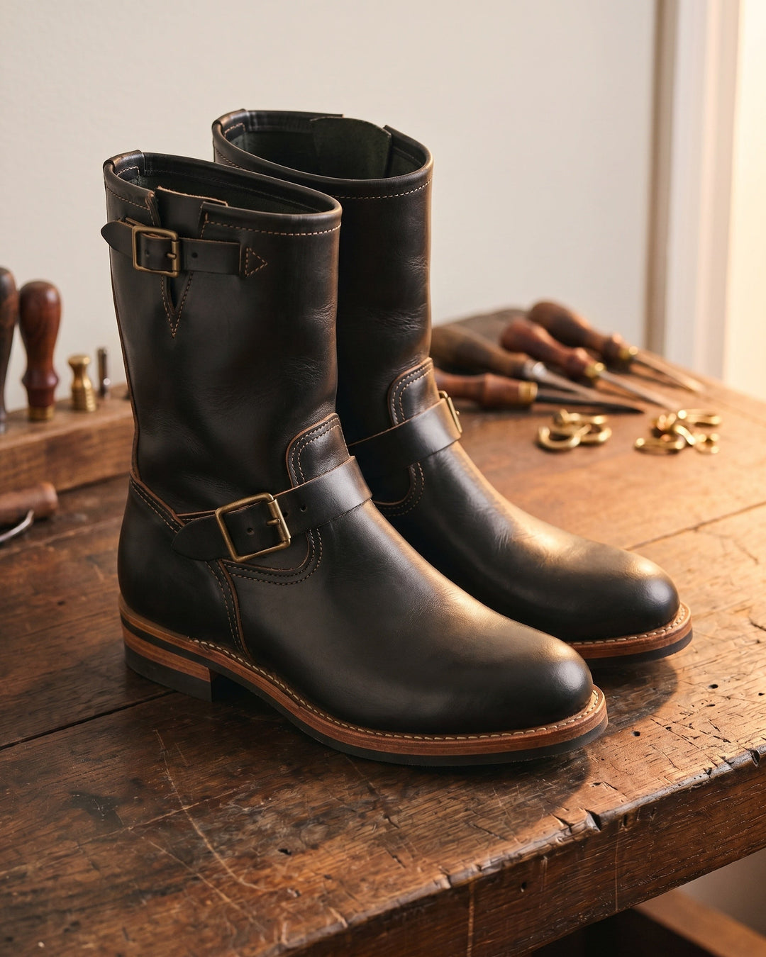 Lapo Engineer-Stiefel aus veganem Leder