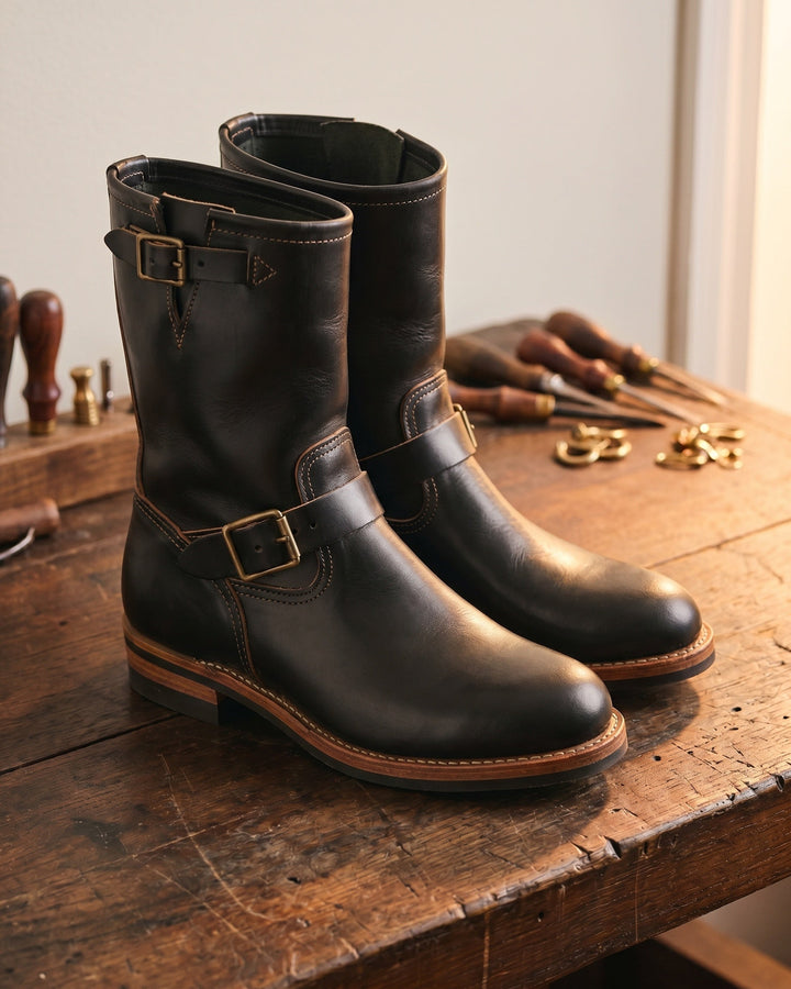 Lapo Engineer-Stiefel aus veganem Leder