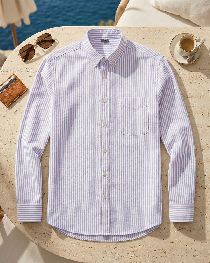 Mirko Button-Down-Hemd aus Baumwolle