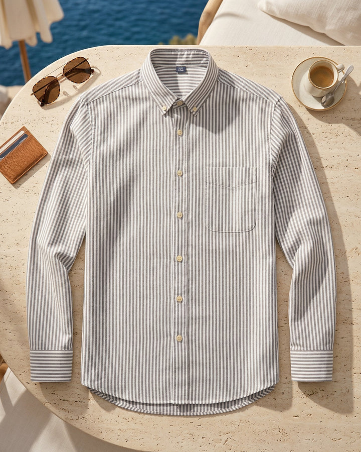 Mirko Button-Down-Hemd aus Baumwolle