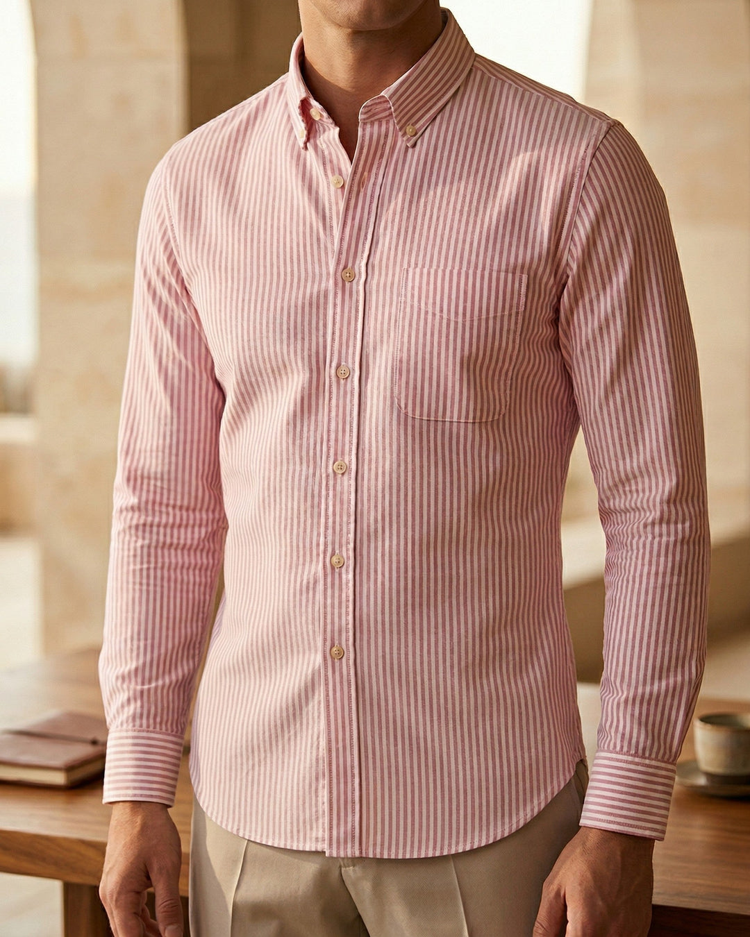 Mirko Button-Down-Hemd aus Baumwolle