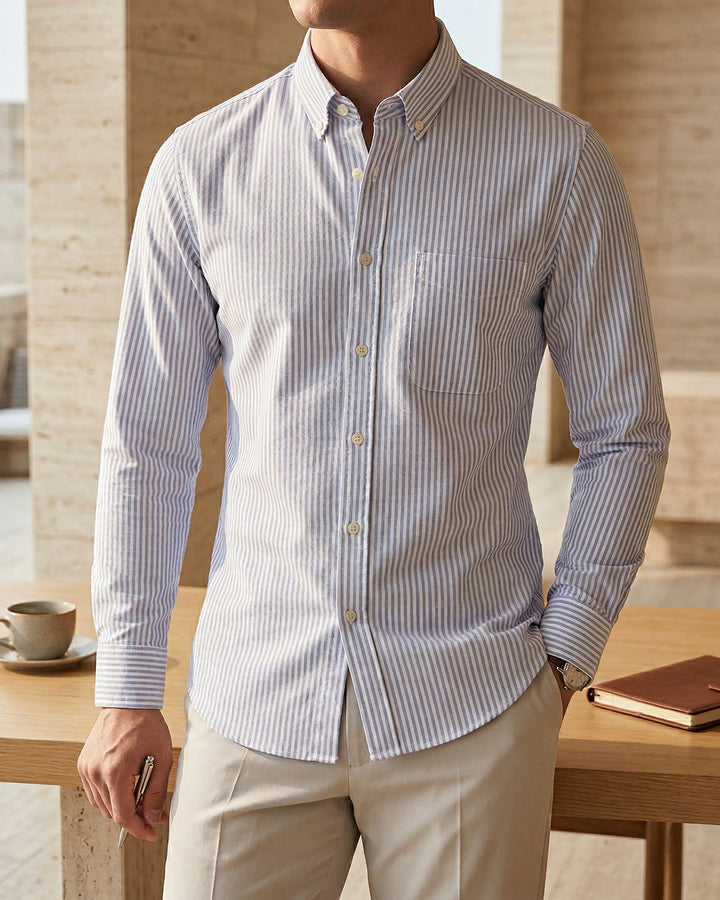 Mirko Button-Down-Hemd aus Baumwolle