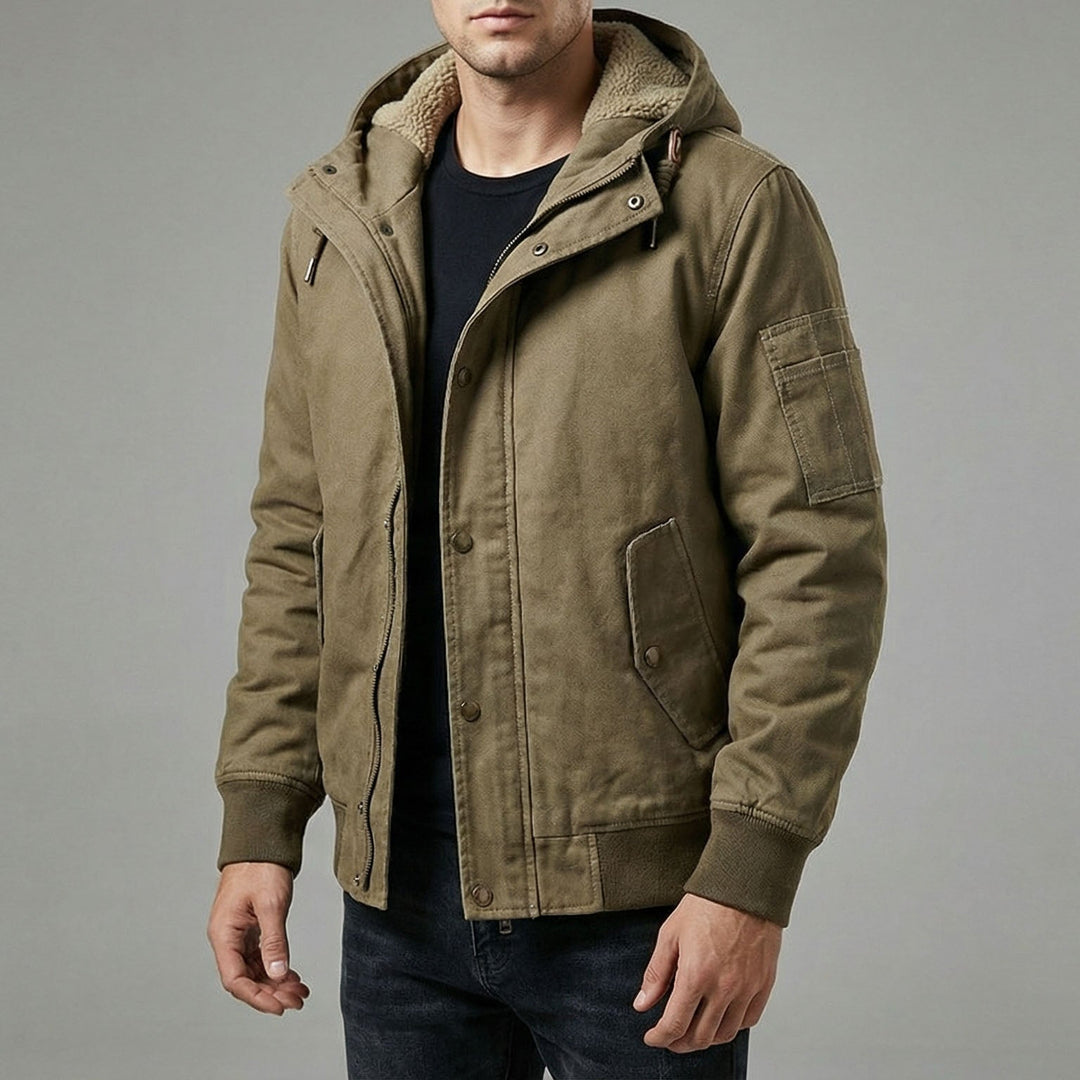 Matteo Gefütterte Jacke mit Kapuze