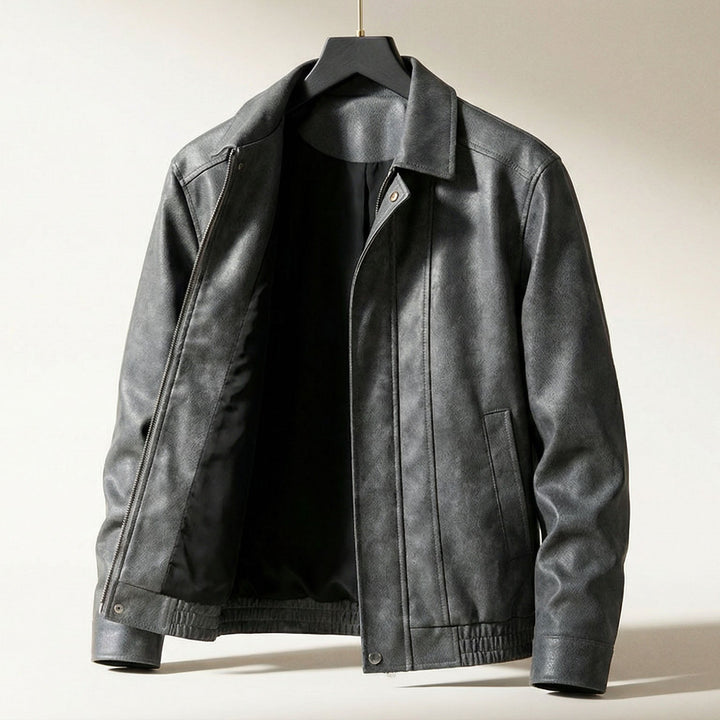 Raffaele Kunstlederjacke mit Reißverschluss