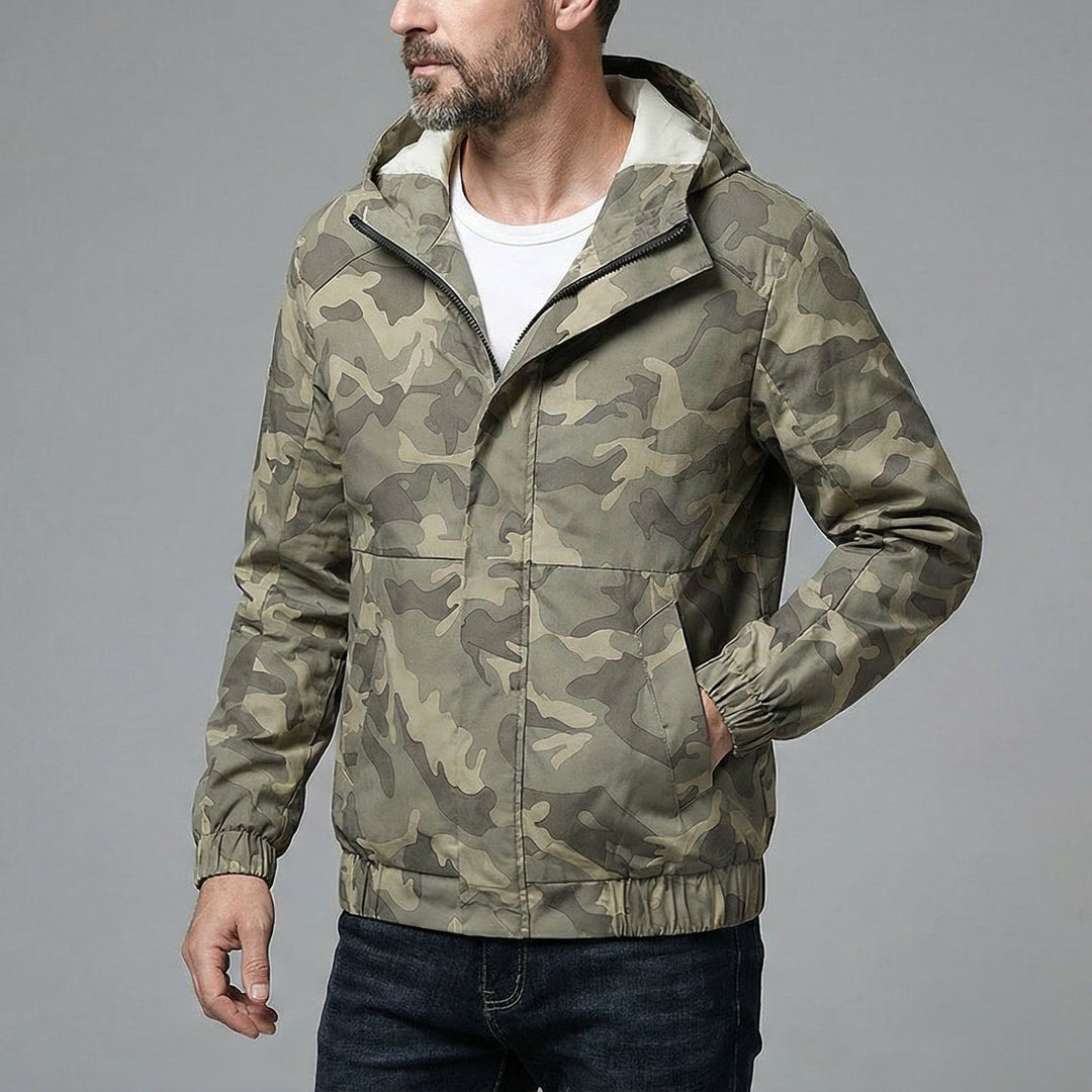 Alberto Wasserdichte Shell-Jacke mit Kapuze