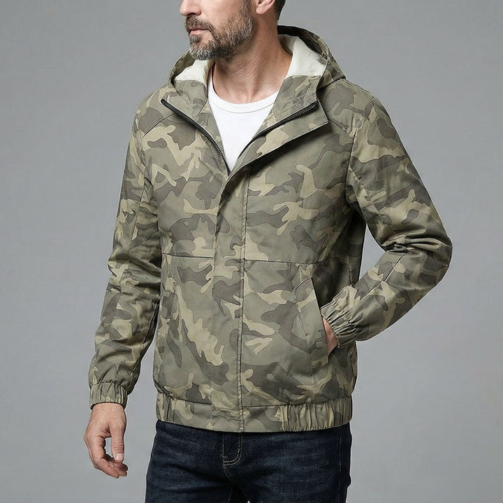 Alberto Wasserdichte Shell-Jacke mit Kapuze