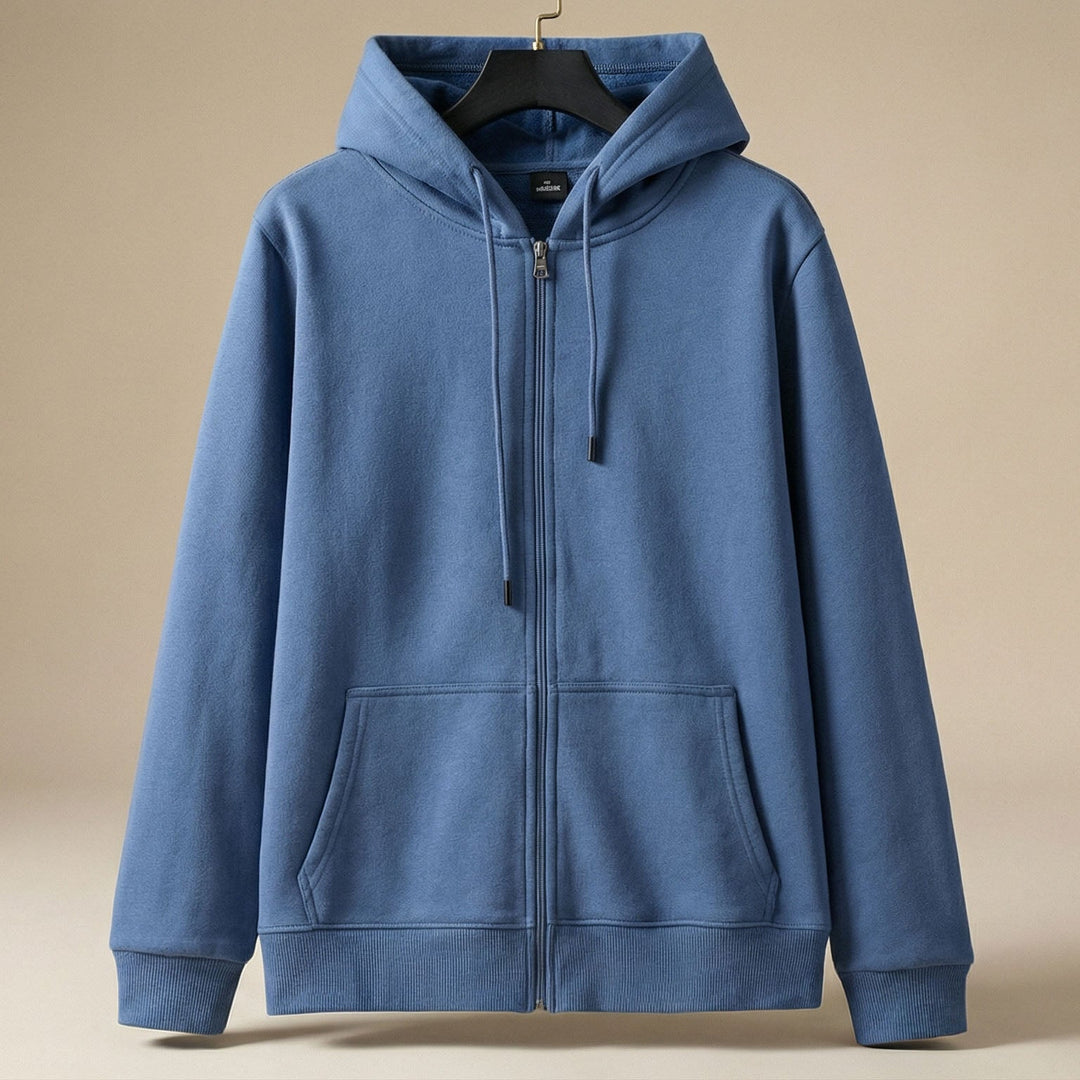Lorenzo Baumwoll-Hoodie mit Reißverschluss