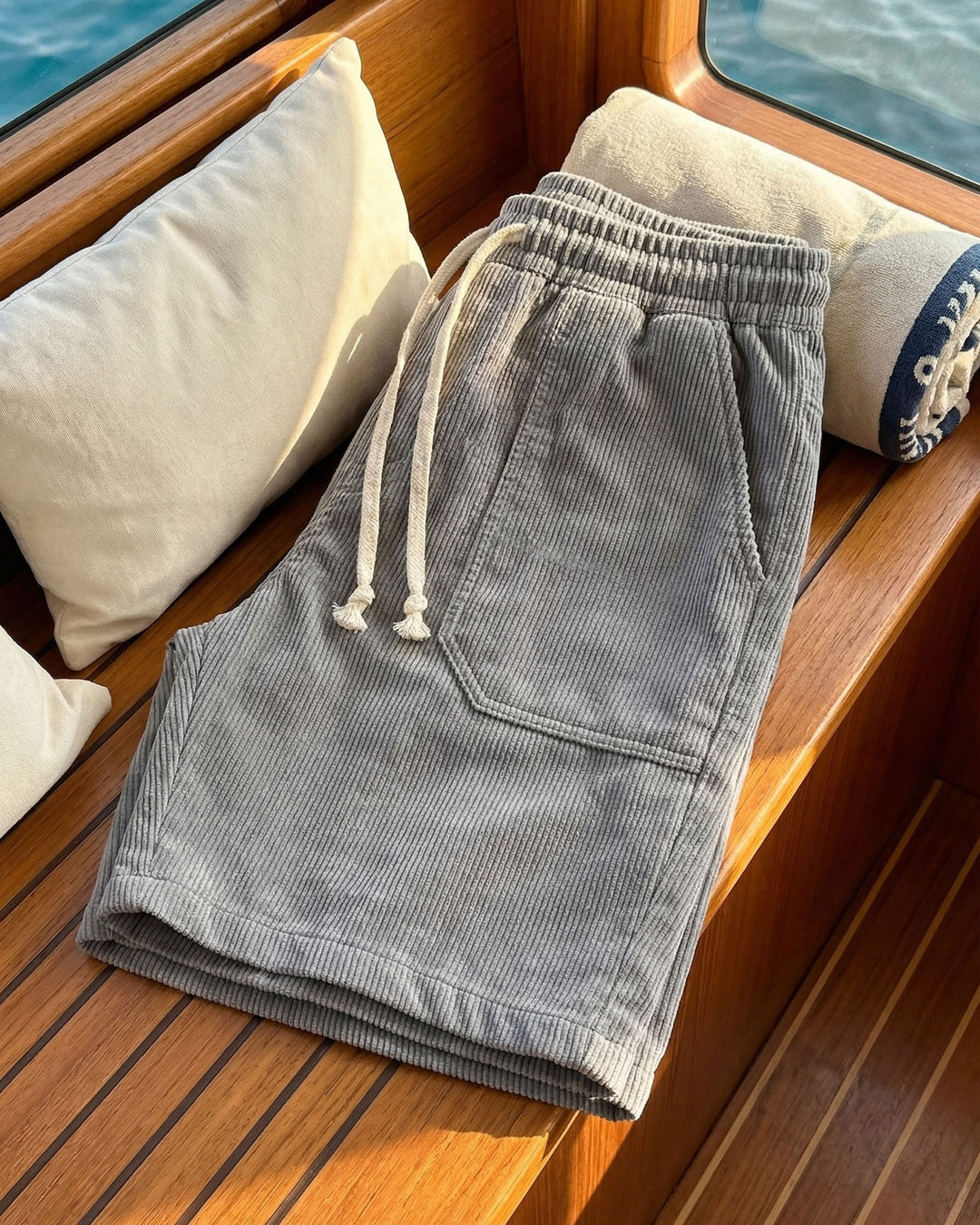 Omar Cord-Shorts mit Kordelzug