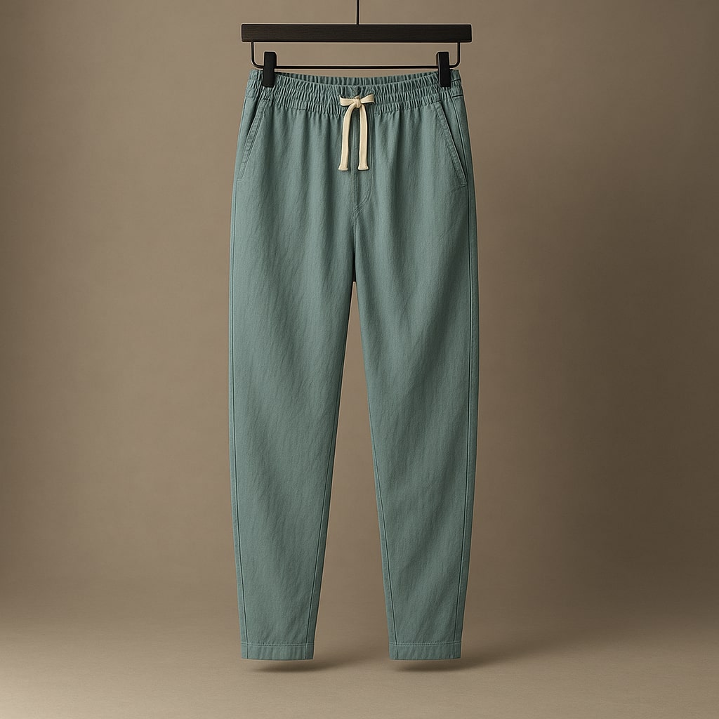 Oscar Lässige Baumwollhose mit Kordelzug