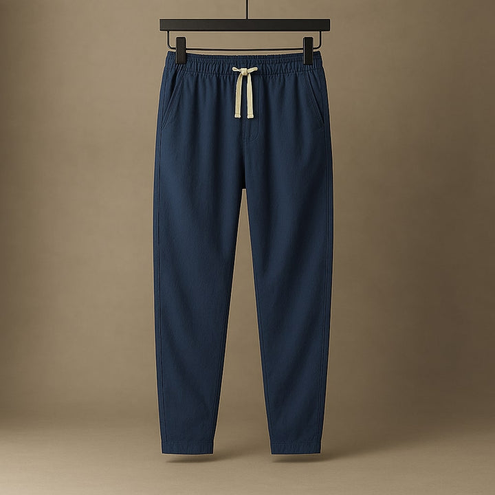 Oscar Lässige Baumwollhose mit Kordelzug