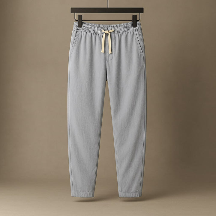 Oscar Lässige Baumwollhose mit Kordelzug