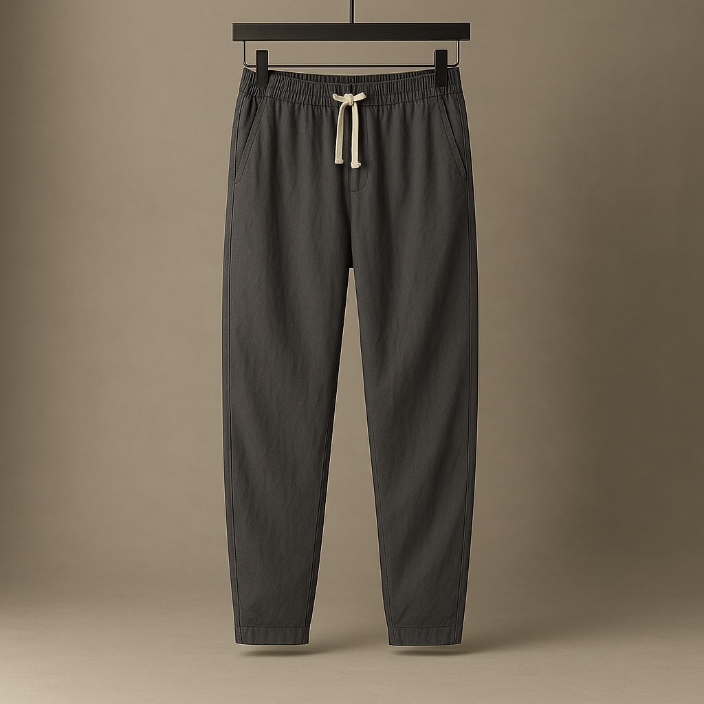 Oscar Lässige Baumwollhose mit Kordelzug