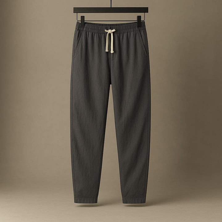 Oscar Lässige Baumwollhose mit Kordelzug