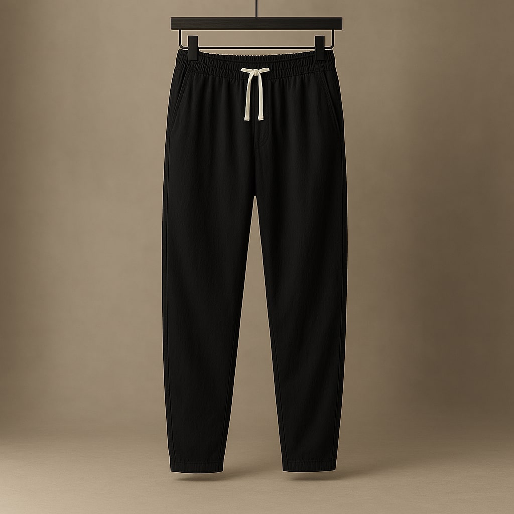 Oscar Lässige Baumwollhose mit Kordelzug
