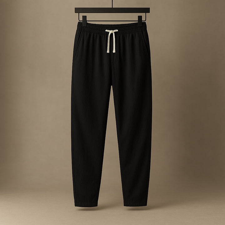 Oscar Lässige Baumwollhose mit Kordelzug