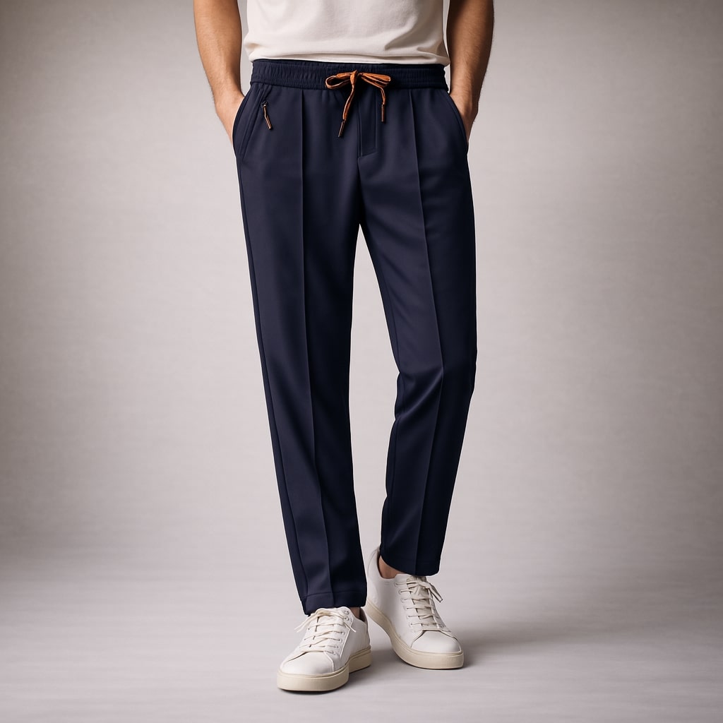 Ruggero Verjüngte Hose mit Kordelzug