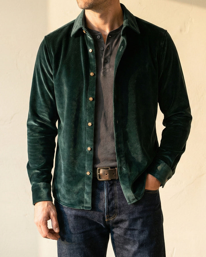Samuele Casual-Hemd aus Baumwollmix
