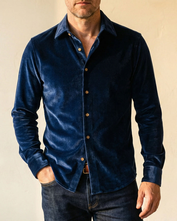 Samuele Casual-Hemd aus Baumwollmix