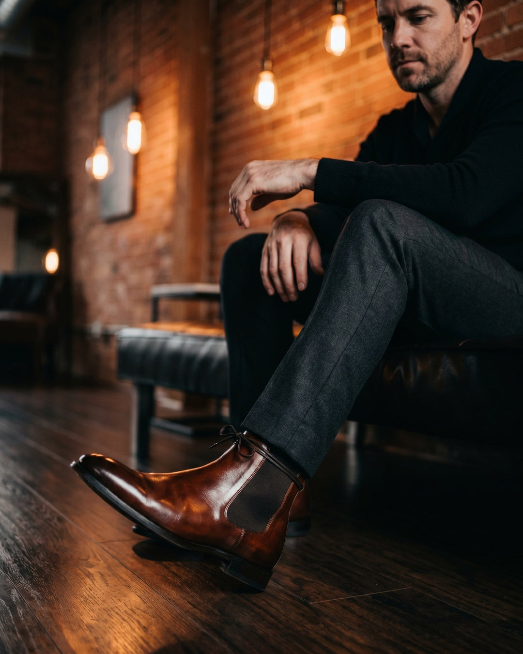 Mariano Chelsea-Stiefel aus Leder