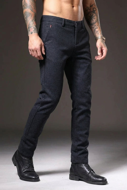 AVELOR Luca Slim Fit Pants - Blue