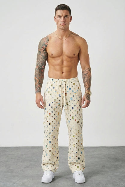 AVELOR Mosaic Straight Fit Pants