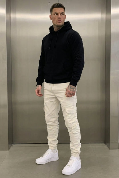 AVELOR Cargo Jogger - Cream