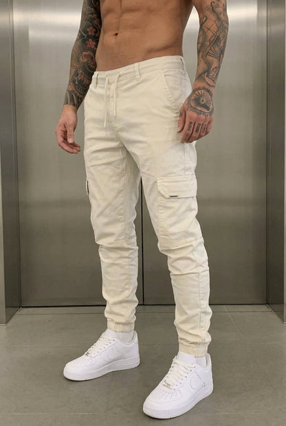 AVELOR Cargo Jogger - Cream