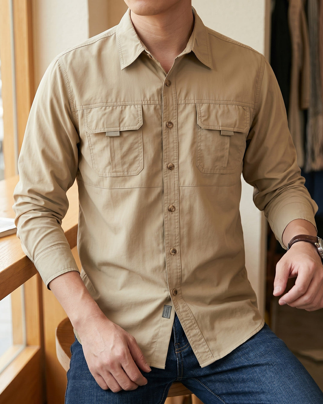 Ubaldo Casual Utility-Hemd